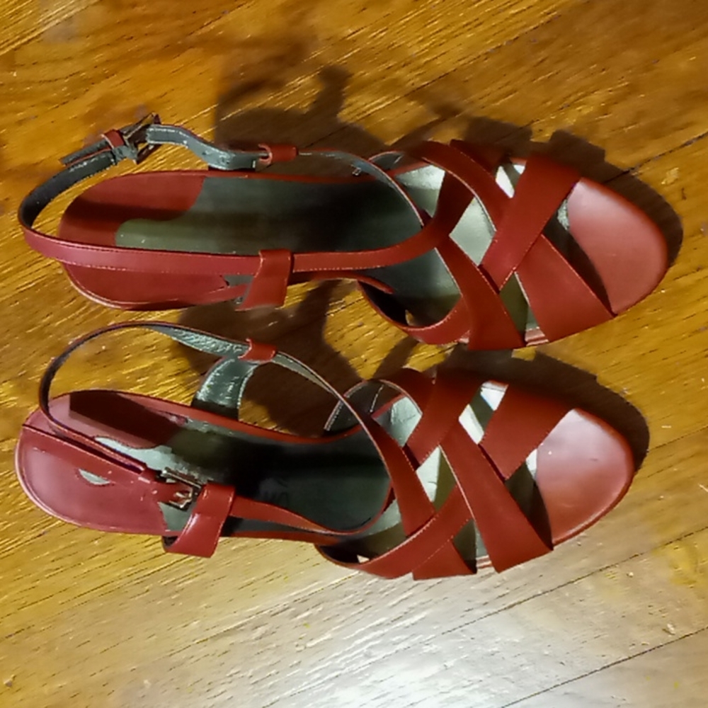 Salvatore Ferragamo Sandal Platform Heels Size 8.5